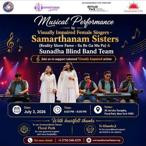 Musical Performance by Visually Impaired Female Singers at Floral Park